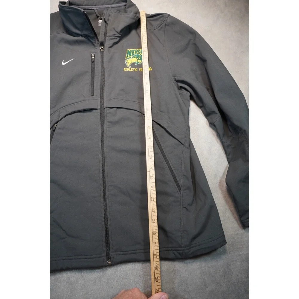 Nike Jacket Mens Small Gray NDSU Bison Athletic Training Sanford Health Full Zip